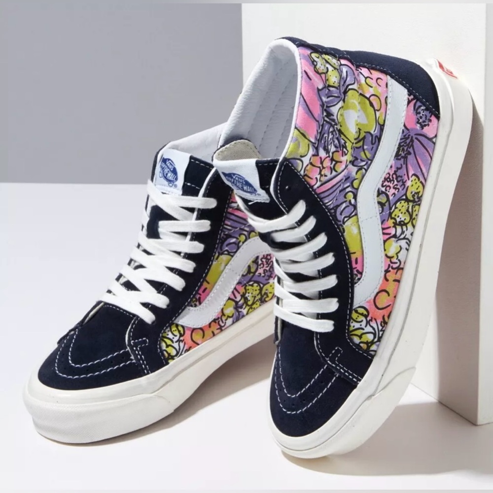 NIB Vans Anaheim Factory Veggies Print SK8-Hi 38 DX Skate Shoes Sneakers M4.5 W6